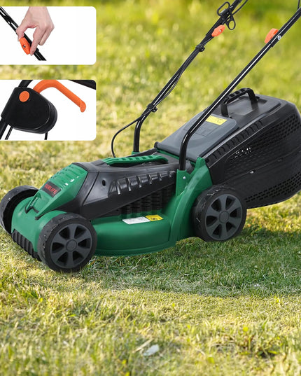Elektrinė vejapjovė Real Garden 1600W, 32 cm, 30L krepšys