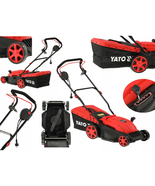 Elektrinė vejapjovė su indukciniu varikliu YATO YT-852082, 1600W, 45L, 36cm