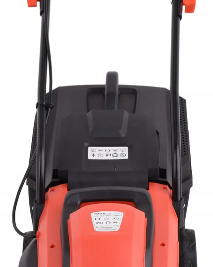 Elektrinė žoliapjovė Yato 1300 W, pjovimo plotis 33 cm, krepšys 30 L