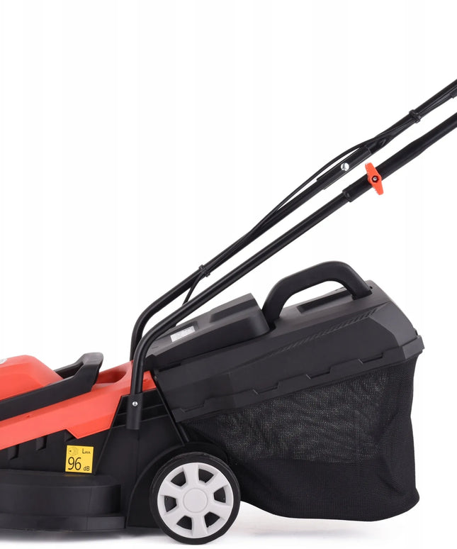 Elektrinė žoliapjovė Yato 1300 W, pjovimo plotis 33 cm, krepšys 30 L