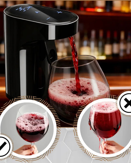 Elektrinis automatinis alkoholio, vyno ir viskio dozatorius su aeratoriumi
