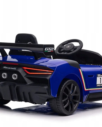 Elektrinis automobilis Maserati MC20 GT2 mėlynas