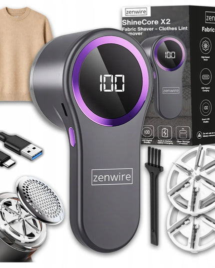 Elektrinis belaidis audinių ir drabužių pūkų rinkiklis USB-C