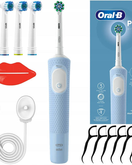 Elektrinis dantų šepetėlis Oral-B Vitality 100 niebieska CrossAction