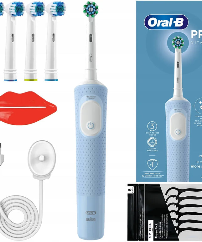 Elektrinis dantų šepetėlis Oral-B Vitality 100 niebieska CrossAction