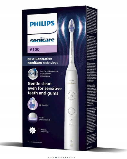 Elektrinis dantų šepetėlis Philips Sonicare 6100 HX7400 naujos kartos