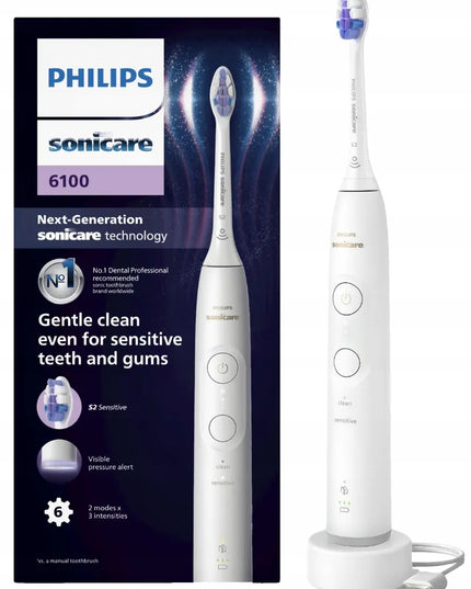 Elektrinis dantų šepetėlis Philips Sonicare 6100 HX7400 naujos kartos
