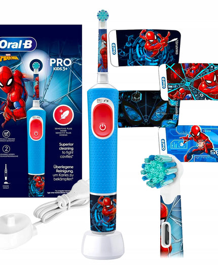 Elektrinis dantų šepetėlis vaikams Oral-B Pro Kids Spiderman