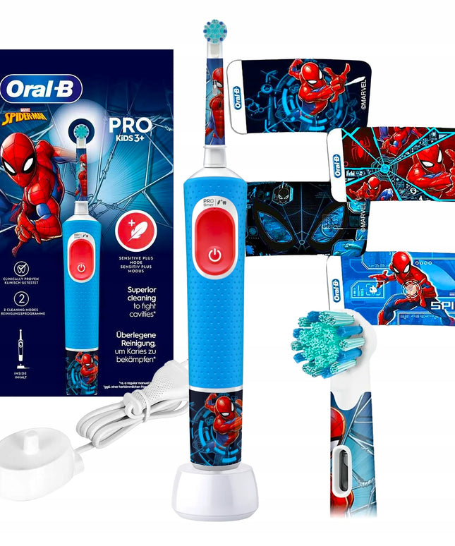 Elektrinis dantų šepetėlis vaikams Oral-B Pro Kids Spiderman