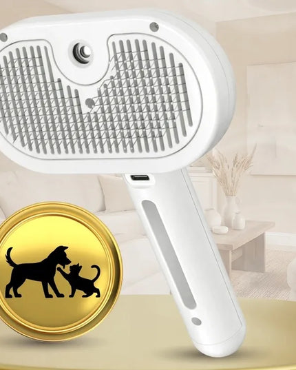 Elektrinis garų šepetys šunų ir kačių kailio priežiūrai, USB