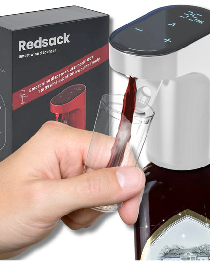 Elektrinis išmanusis gėrimų ir vyno dozatorius-siurblys REDSACK WP-007