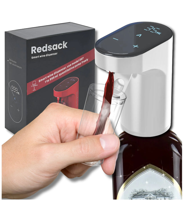 Elektrinis išmanusis gėrimų ir vyno dozatorius-siurblys REDSACK WP-007