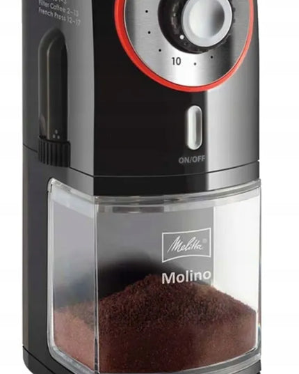 Elektrinis kavamalės malūnėlis su girnomis Melitta Molino 1019-01, 17 malimo lygių