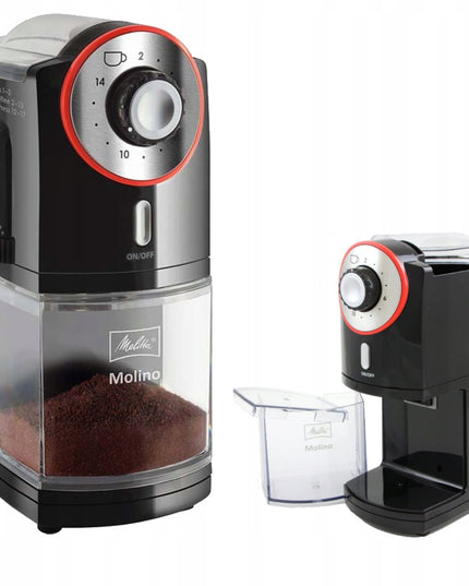 Elektrinis kavamalės malūnėlis su girnomis Melitta Molino 1019-01, 17 malimo lygių