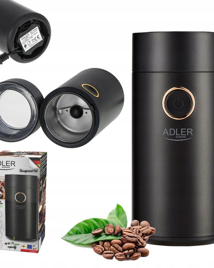 Elektrinis kavos, riešutų ir prieskonių malūnėlis Adler AD4446BG, 150W