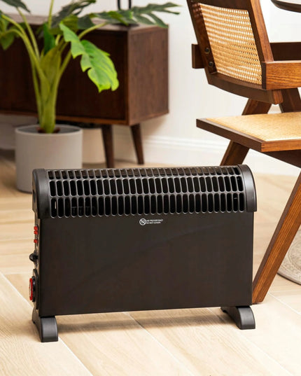 Elektrinis konvekcinis šildytuvas Mesko 7741, 2000 W, TURBO ventiliatorius, 24h laikmatis, juodas