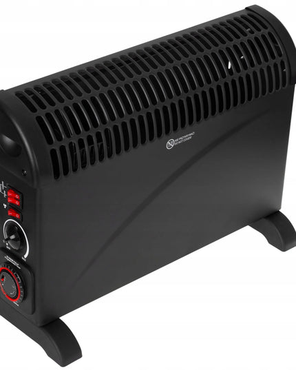 Elektrinis konvekcinis šildytuvas Mesko 7741, 2000 W, TURBO ventiliatorius, 24h laikmatis, juodas