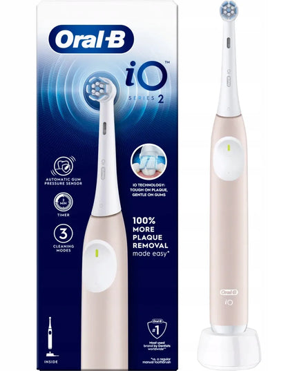 Elektrinis magnetinis dantų šepetėlis Oral-B iO Series 2 Calm Pink