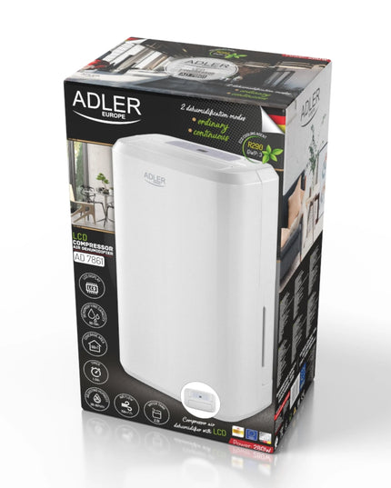 Elektrinis oro sausintuvas Adler 7861, 10L/24h