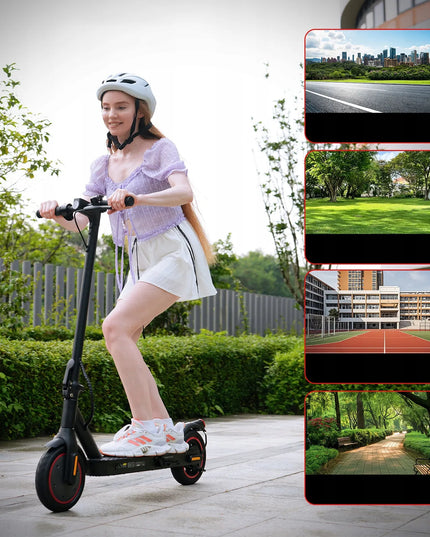 Elektrinis paspirtukas AgileRide Foldable Electric Scooter, 350W, 34km atstumas, 36V 7.8Ah baterija, suaugusiems iki 100kg - Galingas