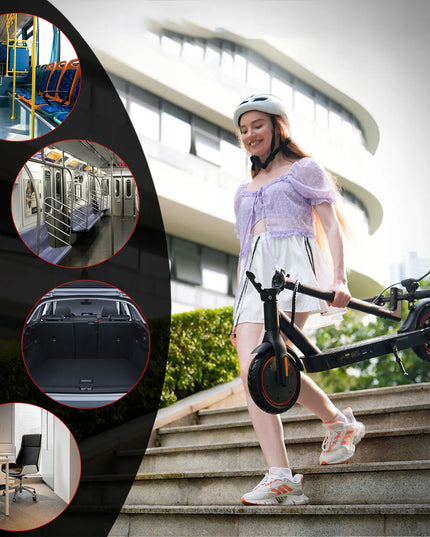 Elektrinis paspirtukas AgileRide Foldable Electric Scooter, 350W, 34km atstumas, 36V 7.8Ah baterija, suaugusiems iki 100kg - Galingas