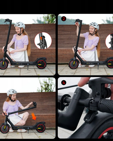 Elektrinis paspirtukas AgileRide Foldable Electric Scooter, 350W, 34km atstumas, 36V 7.8Ah baterija, suaugusiems iki 100kg - Galingas