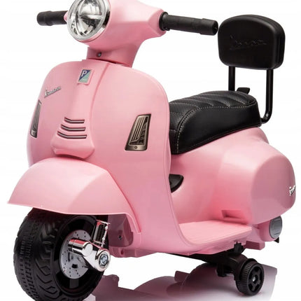 Elektrinis paspirtukas Sun Baby Vespa vaikams su atlošu, rožinis
