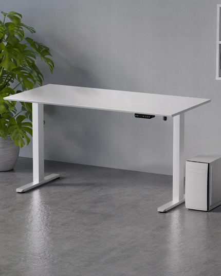 Elektrinis rašomasis stalas LVNSystem Control Flex+ 138/67, baltas, reguliuojamo aukščio