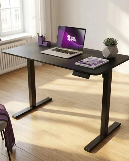 Elektrinis reguliuojamas stalas 120x60 Spacetronik su atminties funkcija, juodas