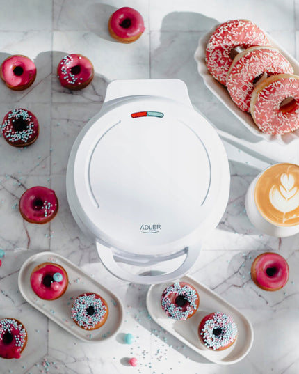 Elektrinis spurgų kepimo aparatas Adler 3075 – 7 mini spurgos vienu metu, 1500 W, nelipni danga