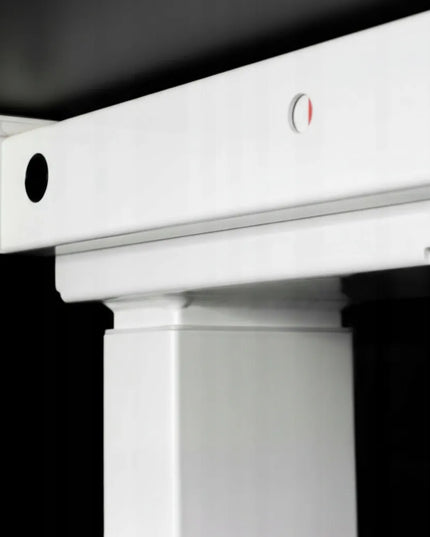 Elektrinis stalas Control Pro 120/67 LVNSystem baltas/juodas su dviem varikliais