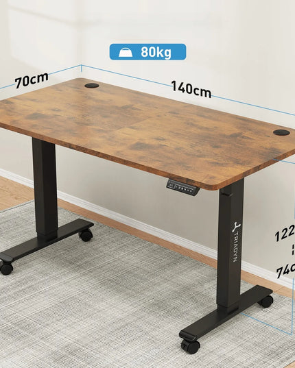 Elektrinis stalas Triadyn WorkBase 1407, reguliuojamas aukštis, 140x70 cm