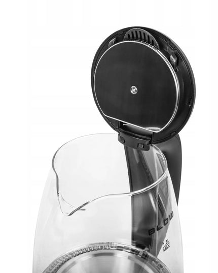 Elektrinis stiklinis virdulys 2000W 1,8L galingas tylus LED plieninis apšvietimas