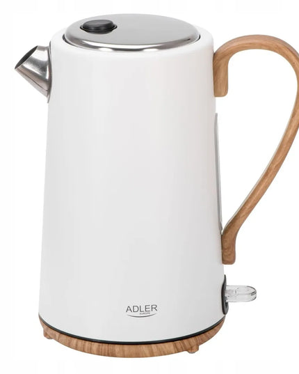 Elektrinis virdulys Adler AD1352, 2200W, 1.7L, baltas