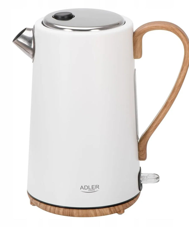 Elektrinis virdulys Adler AD1352, 2200W, 1.7L, baltas