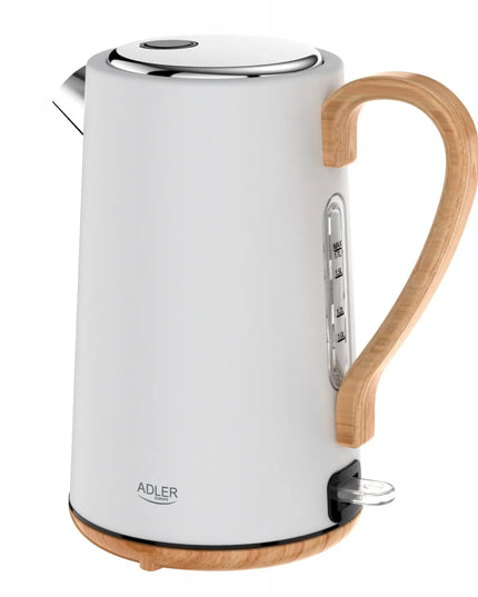 Elektrinis virdulys Adler AD1352, 2200W, 1.7L, baltas