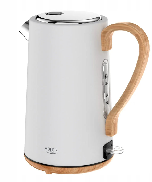 Elektrinis virdulys Adler AD1352, 2200W, 1.7L, baltas