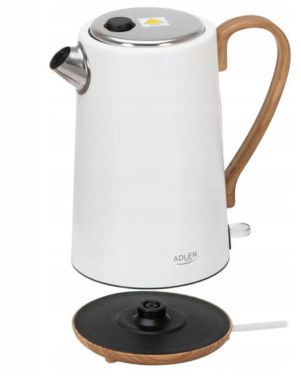 Elektrinis virdulys Adler AD1352, 2200W, 1.7L, baltas