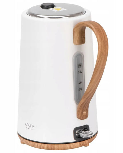 Elektrinis virdulys Adler AD1352, 2200W, 1.7L, baltas