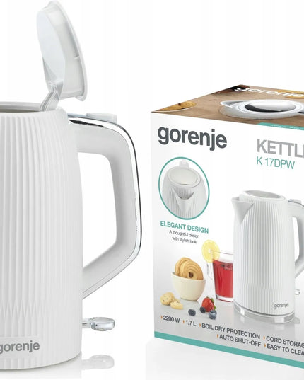 Elektrinis virdulys Gorenje K17DPW 2200 W 1,7 l baltas