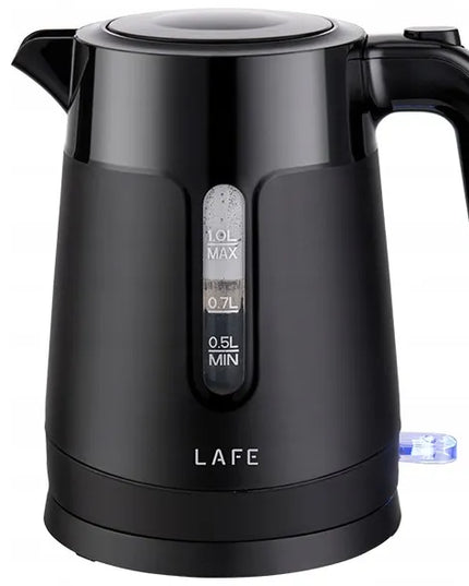Elektrinis virdulys LAFE Essential S 1L juodas 1500W mažas kelioninis
