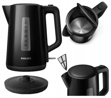 Elektrinis virdulys Philips HD9318/20 2200 W 1,7 l juodas su filtru
