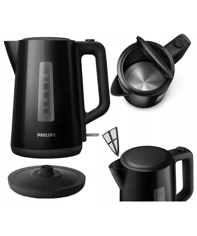 Elektrinis virdulys Philips HD9318/20 2200 W 1,7 l juodas su filtru