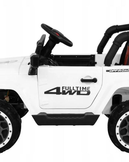 Elektrinis visureigis vaikams 4x4 „Ramiz“, 12V, baltas