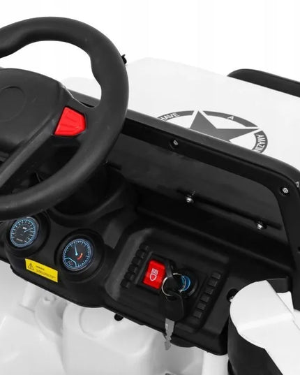 Elektrinis visureigis vaikams 4x4 „Ramiz“, 12V, baltas
