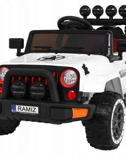 Elektrinis visureigis vaikams 4x4 „Ramiz“, 12V, baltas