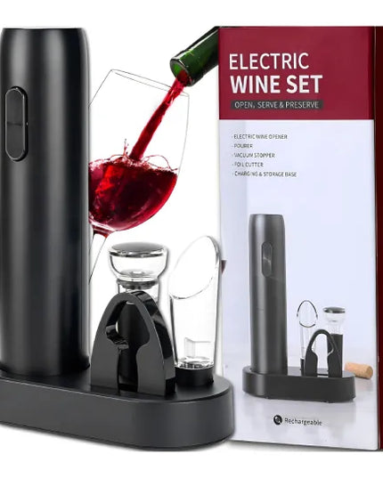 Elektrinis vyno atidarytuvo rinkinys 5-viename