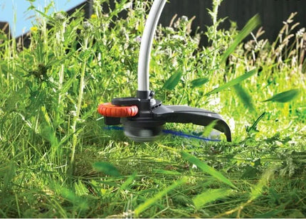 Elektrinis žoliapjovės trimeris su kreipiamuoju ratuku, 900W, 35cm, Black+Decker [GL9035-QS]