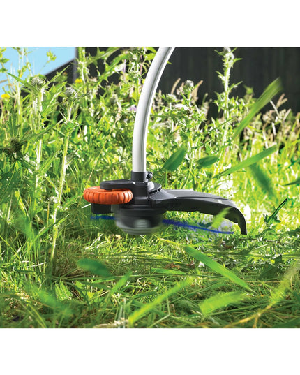 Elektrinis žoliapjovės trimeris su kreipiamuoju ratuku, 900W, 35cm, Black+Decker [GL9035-QS]