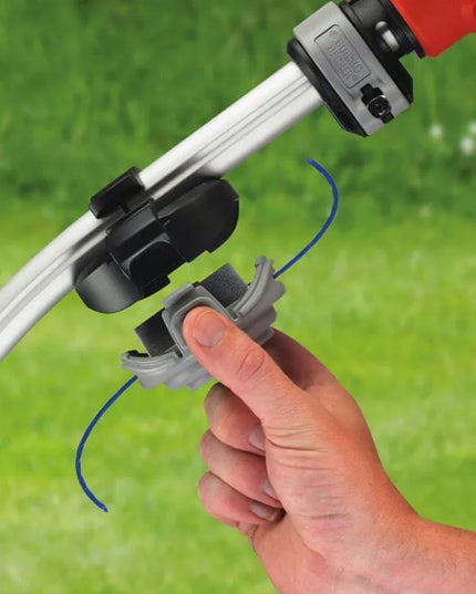 Elektrinis žoliapjovės trimeris su kreipiamuoju ratuku, 900W, 35cm, Black+Decker [GL9035-QS]